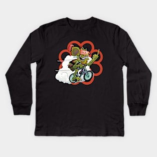 Rat bike mtl Kids Long Sleeve T-Shirt